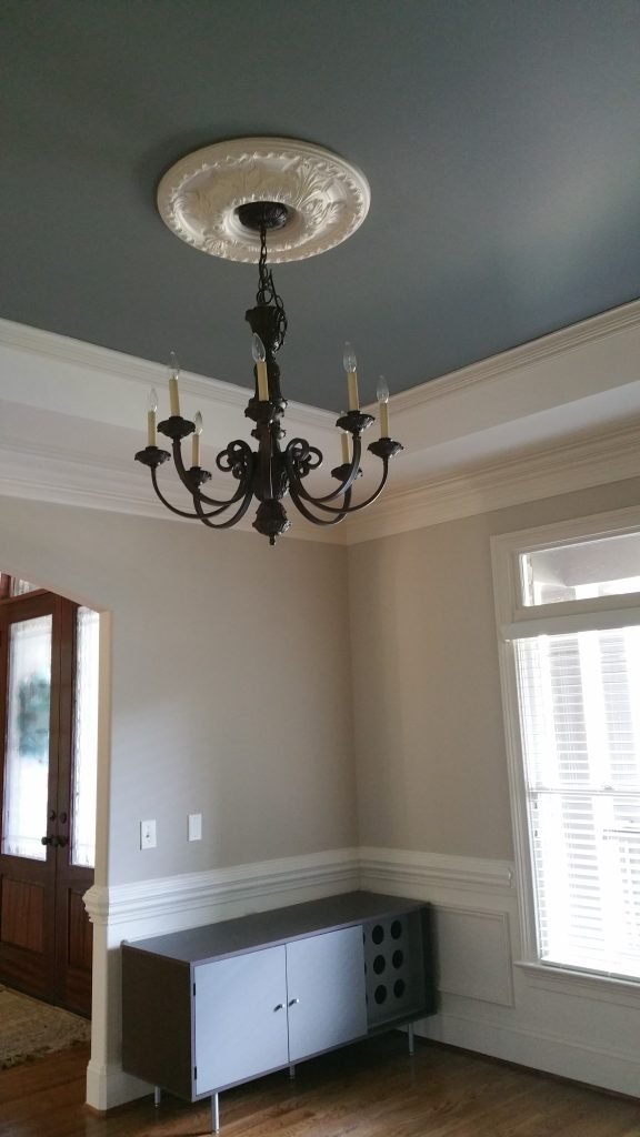 Elegant living room ceiling and walls painted to perfection by a Painting Company in Indian Land, SC.